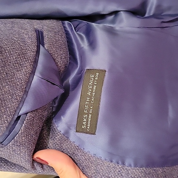 Saks Fifth Avenue Men's Cashmere Silk Jacket NWT Professional Quiet Luxury - Picture 5 of 11